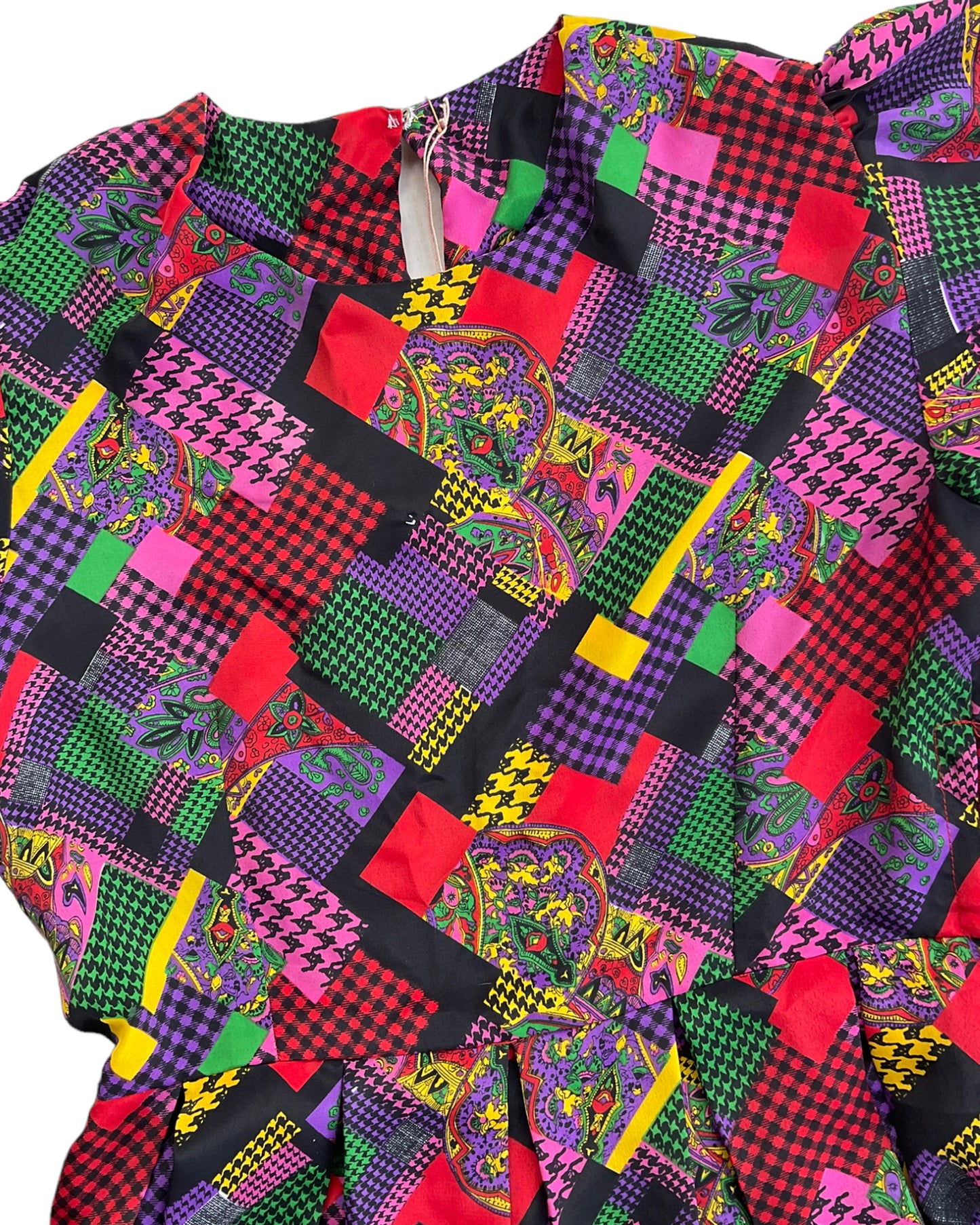 1980S HARLEEN'S ROMANTIC PATCHWORK DRESS