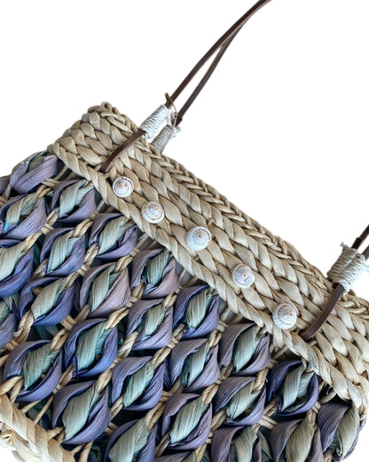 1990'S VALERIA STRAW BASKET BAG