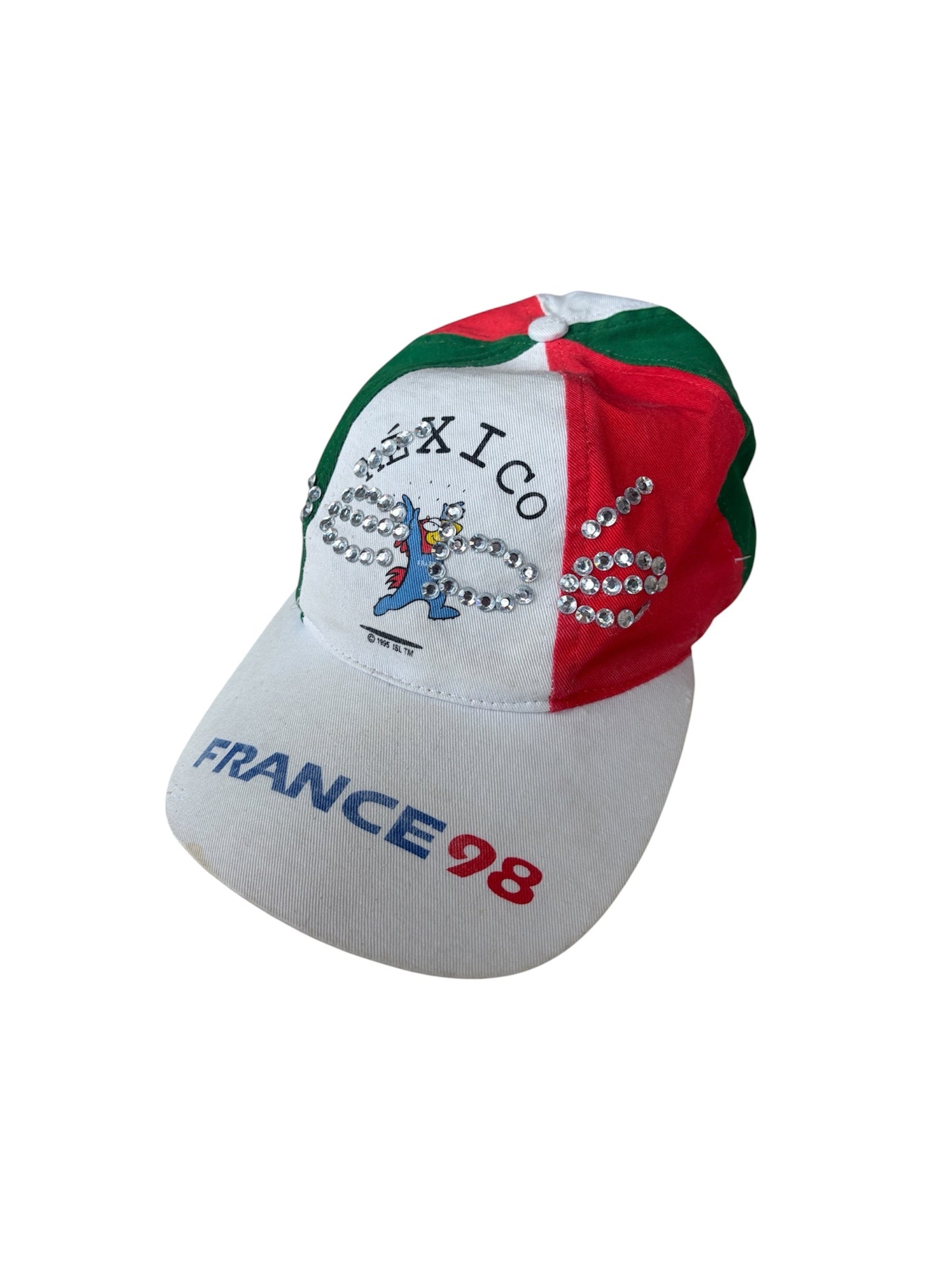1990'S FRANCE 98 MEXICO WORLD CUP GORRA DE FÚTBOL (INTERVENIDA POR REMATE)