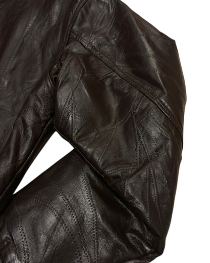 1990S BOTANY LEATHER JACKER