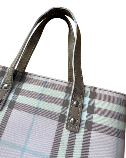 2000S BURBERRY PINK CANDY NOVACHECK MINI TOTE