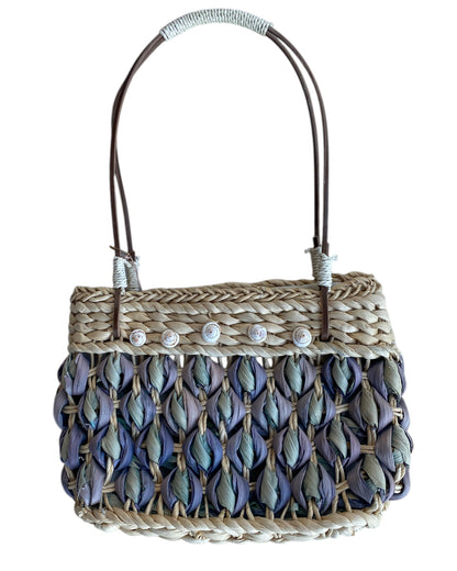 1990'S VALERIA STRAW BASKET BAG