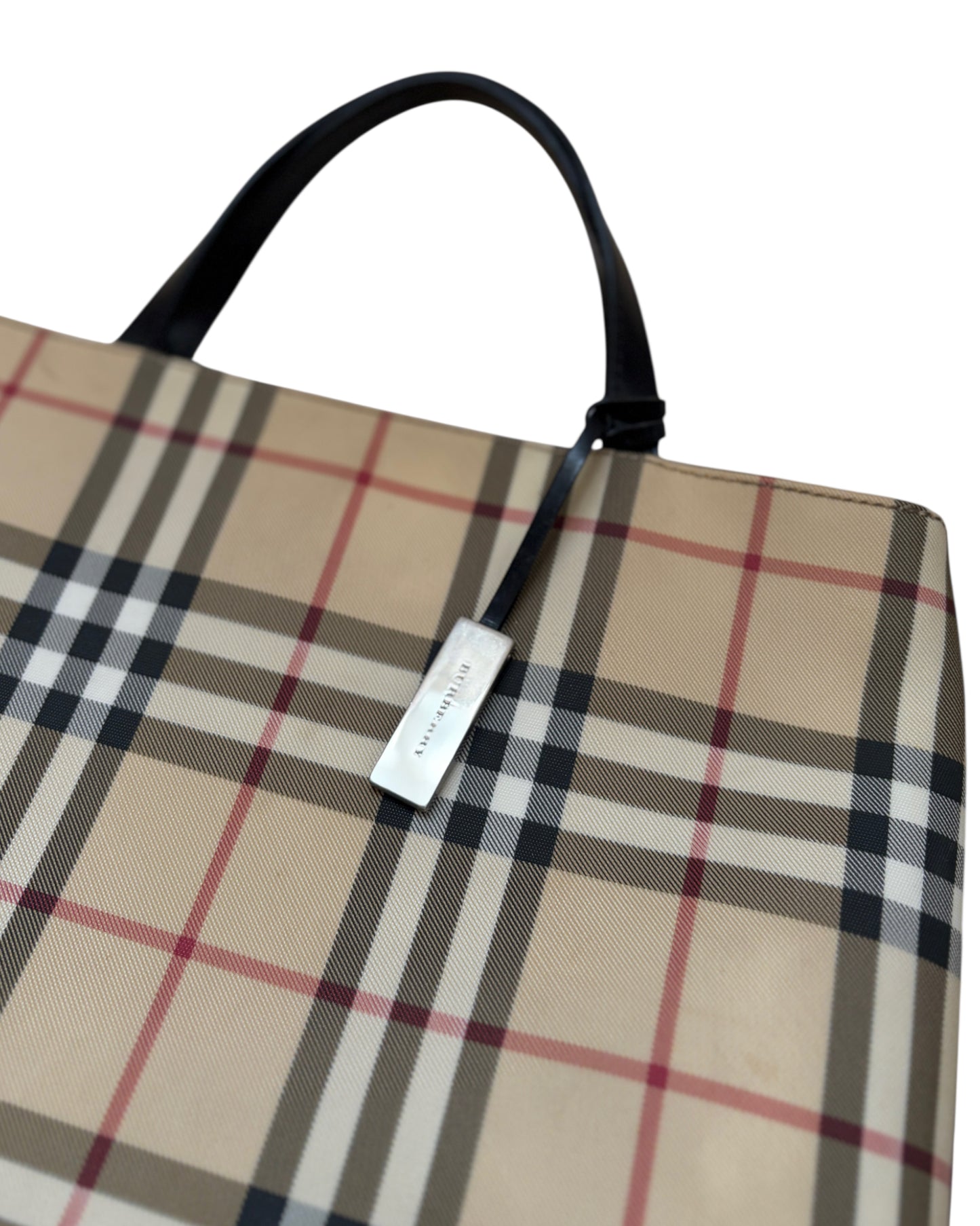 2000S BURBERRY NOVA CHECK TOTE BAG