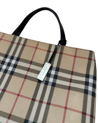 2000S BURBERRY NOVA CHECK TOTE BAG
