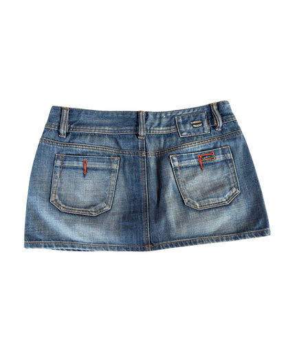 2000S DIESEL DENIM MINI SKIRT