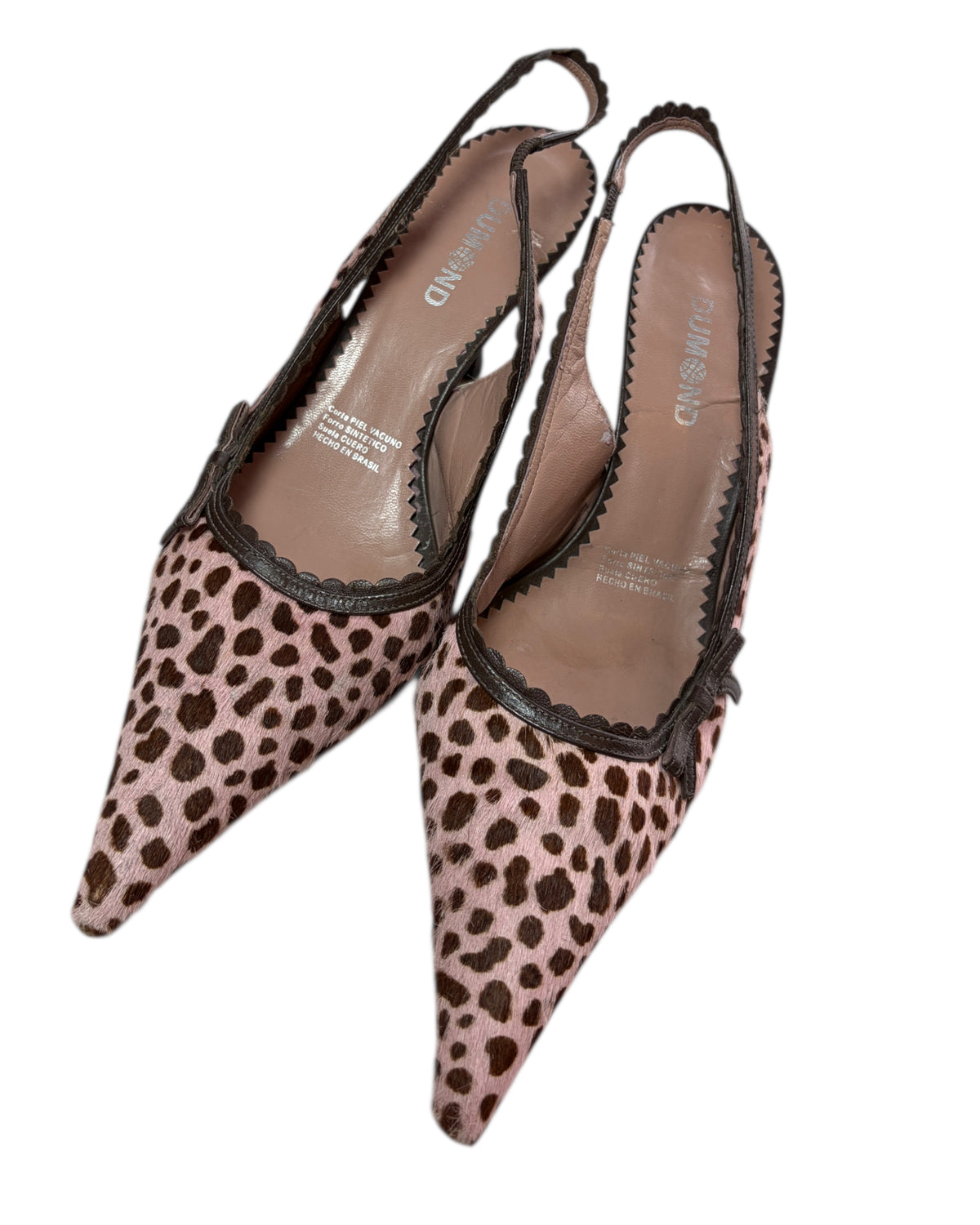 2000S DUMOND ANIMAL PRINT HEELS