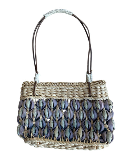1990'S VALERIA STRAW BASKET BAG