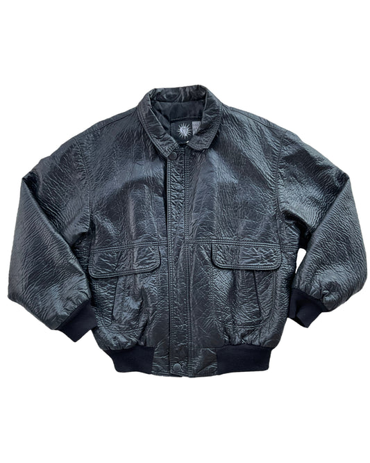 1990S GV FAUX LEATHER JACKET