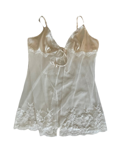 2000S VICTORIAS SECRET WHITE LACE BABYDOLL