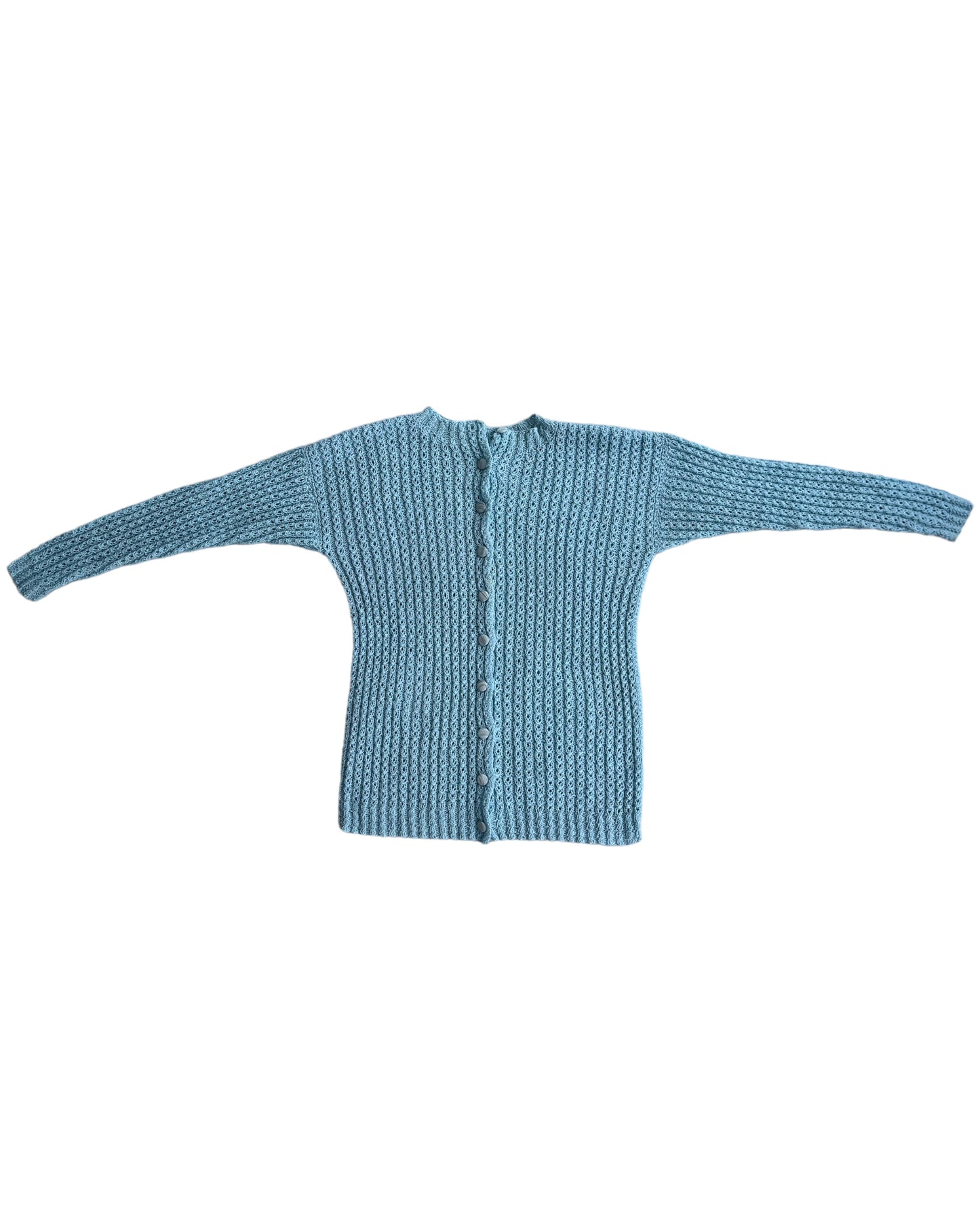 1990S BLUE KNITTED CARDIGAN