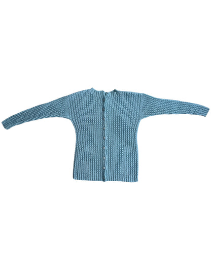 1990S BLUE KNITTED CARDIGAN