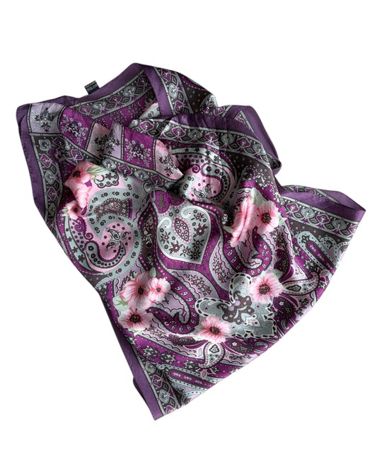 2000S PAISLEY BOHEMIA SILK SCARF