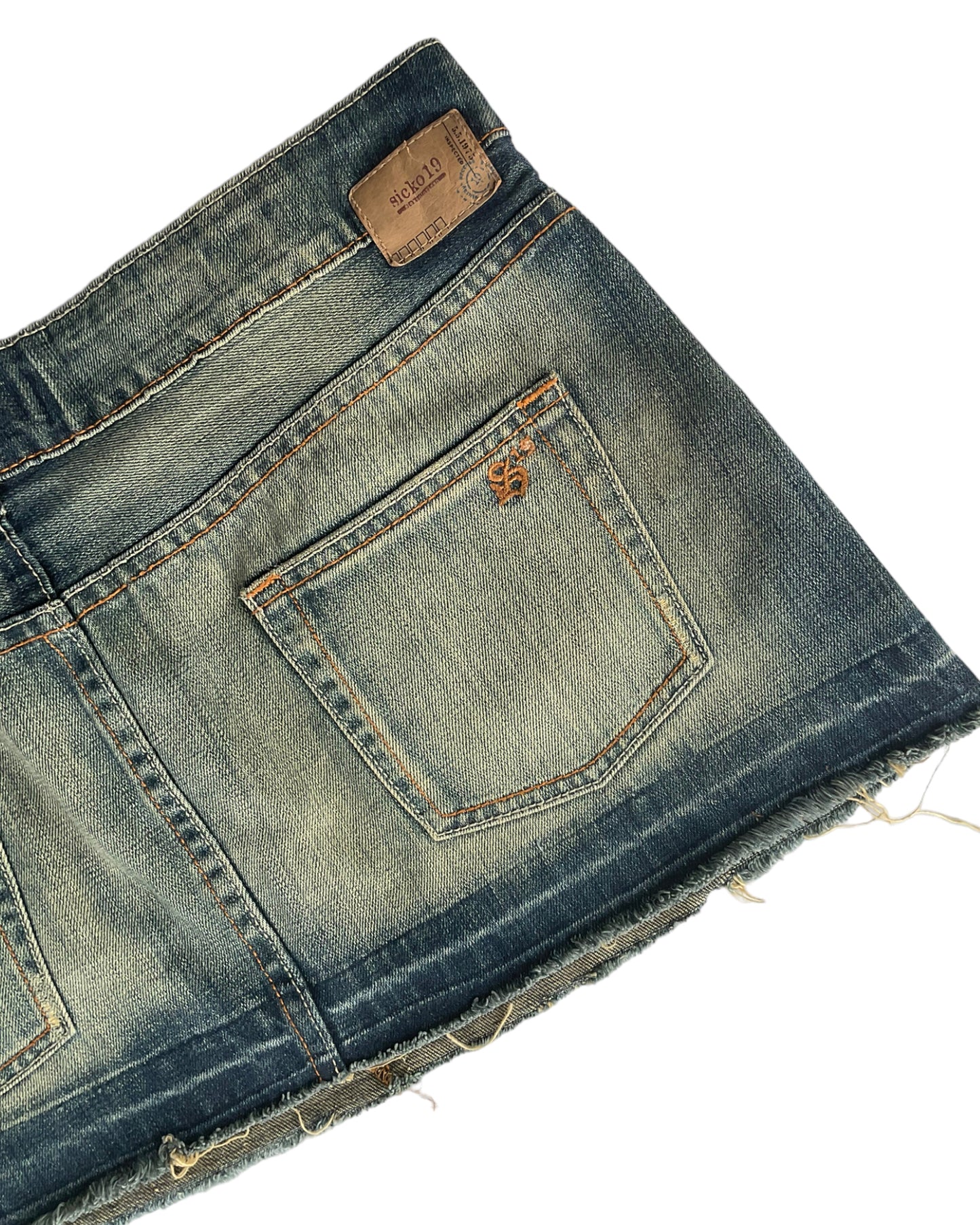 2000s SICKONINE TEEN DENIM MINI SKIRT