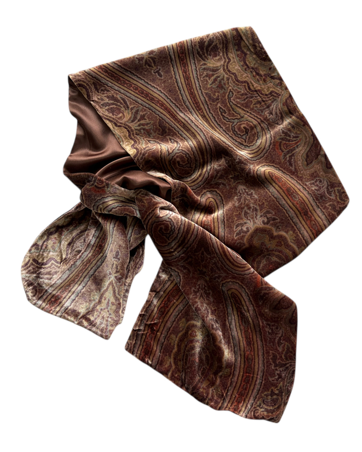 1990S PAISLEY BABY SILK SCARF