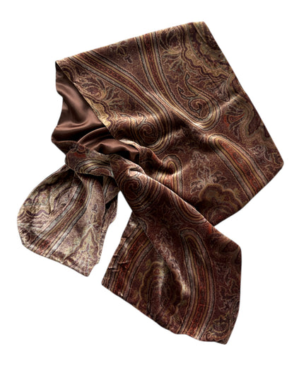 1990S PAISLEY BABY SILK SCARF