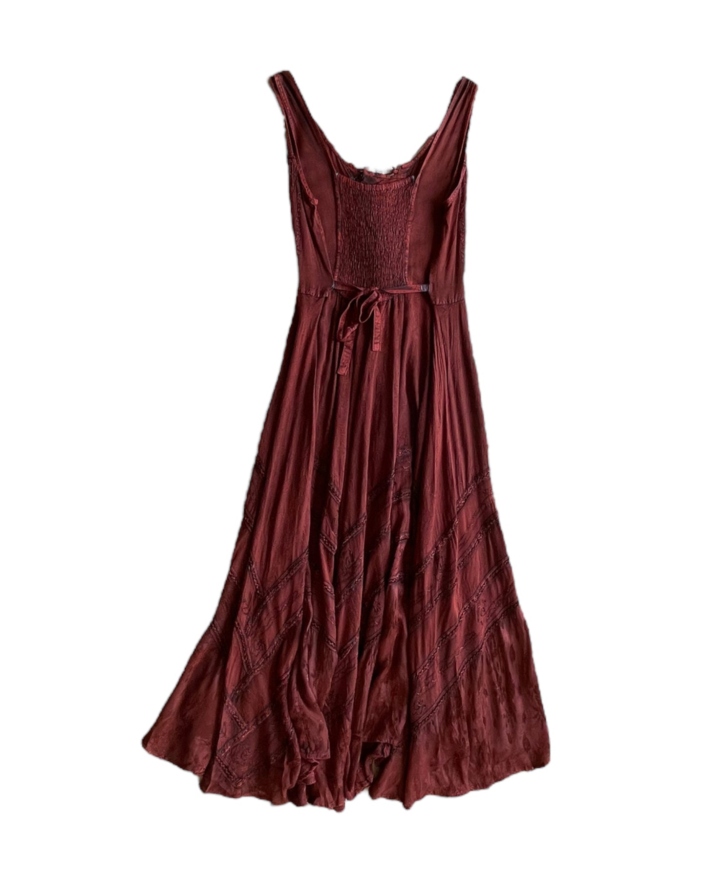 2000S FLOWER RUSTIC LACE UP DRESS