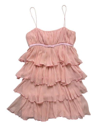 2000S FLOWY SILK DRESS