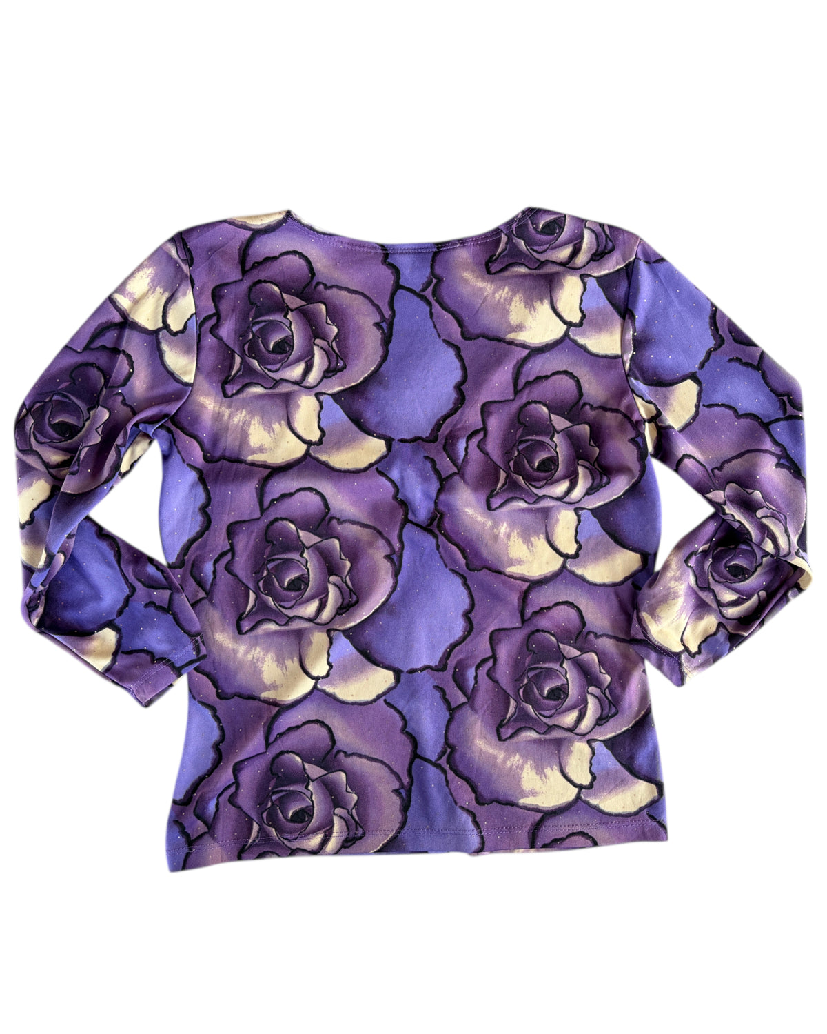 2000S FASHION BUG PURPLE ROSE TOP