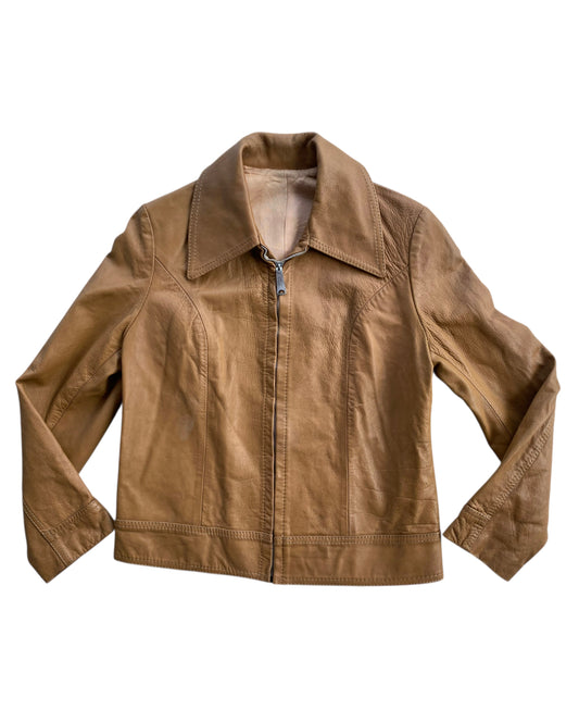 2000´S CAMEL LEATHER JACKET
