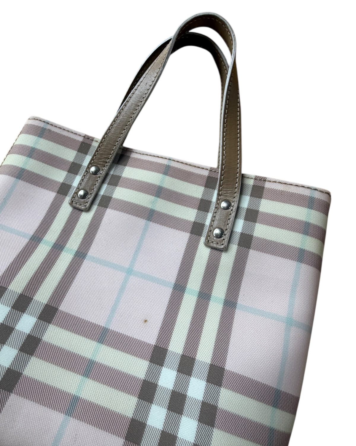 2000S BURBERRY PINK CANDY NOVACHECK MINI TOTE