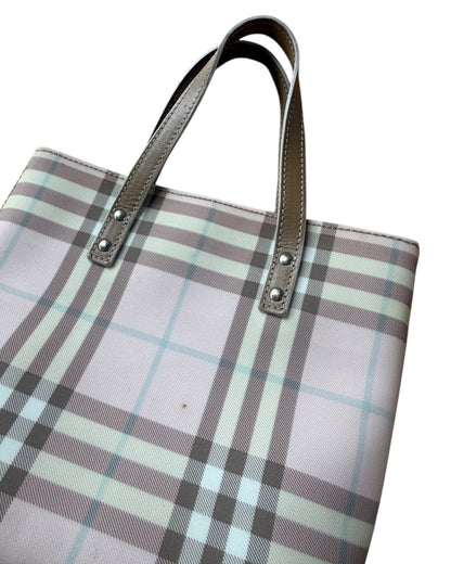 2000S BURBERRY PINK CANDY NOVACHECK MINI TOTE