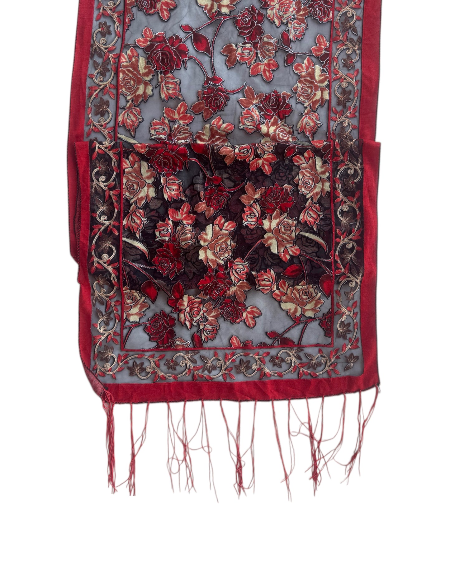 2000´S EMBROIDERY SCARF