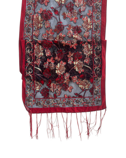 2000´S EMBROIDERY SCARF