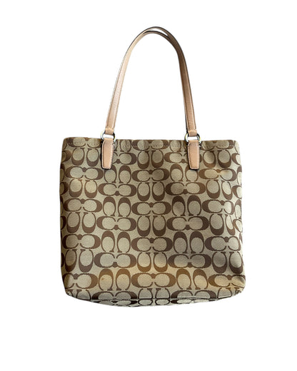 2000S COACH SIGNATURE TOTE BAG