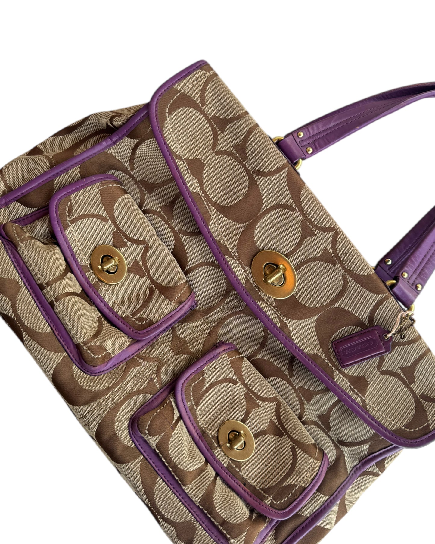 2000’S COACH CHELSEA SIGNATURE LAPTOP TRAVEL ORGANIZER