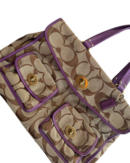 2000’S COACH CHELSEA SIGNATURE LAPTOP TRAVEL ORGANIZER