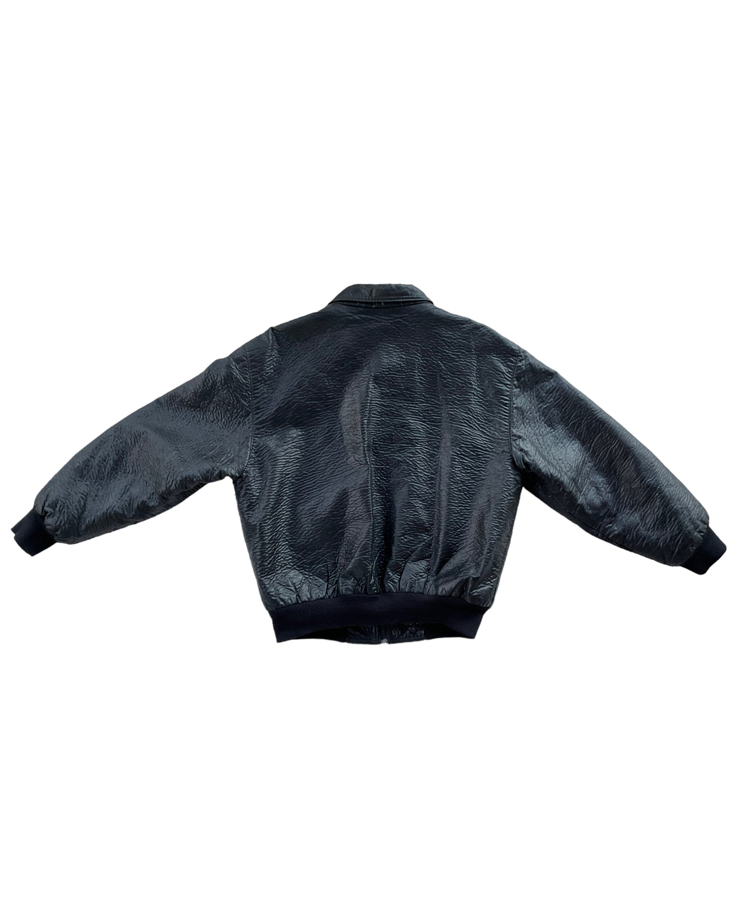 1990S GV FAUX LEATHER JACKET