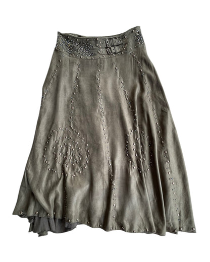 2000S BANANA U.S.A GREEN SKIRT