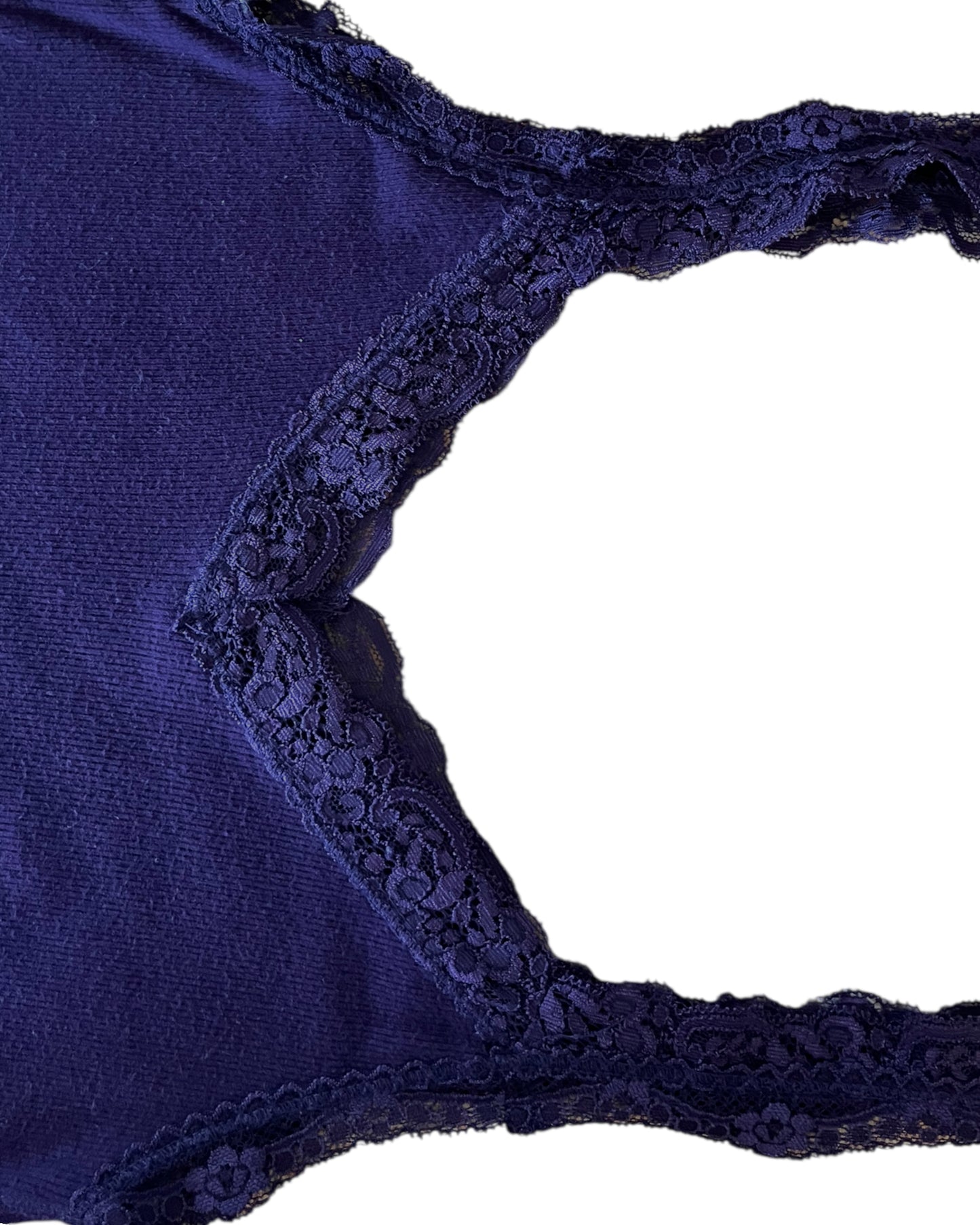 2000S AMERICAN EAGLE PURPLE LACE TANK TOP