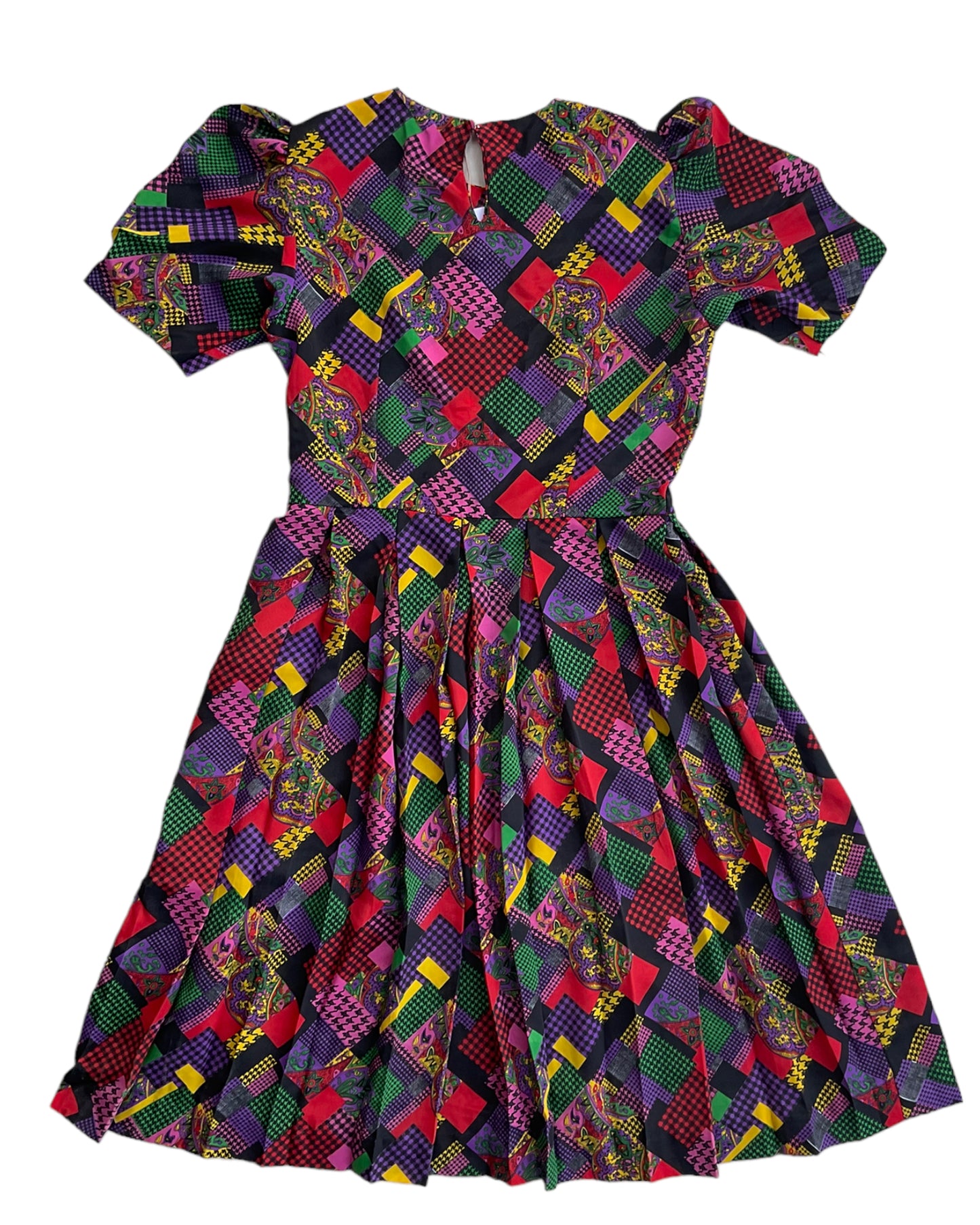 1980S HARLEEN'S ROMANTIC PATCHWORK DRESS