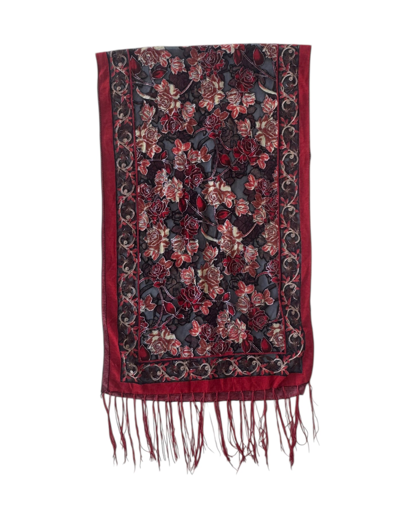 2000´S EMBROIDERY SCARF