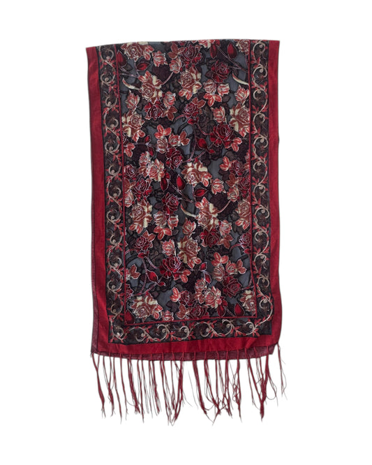 2000´S EMBROIDERY SCARF