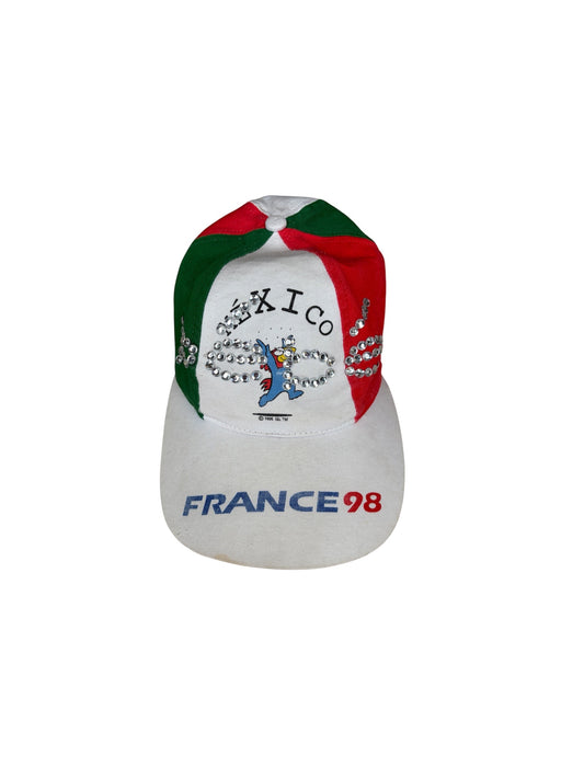 1990'S FRANCE 98 MEXICO WORLD CUP GORRA DE FÚTBOL (INTERVENIDA POR REMATE)