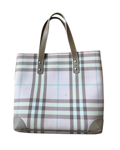 2000S BURBERRY PINK CANDY NOVACHECK MINI TOTE