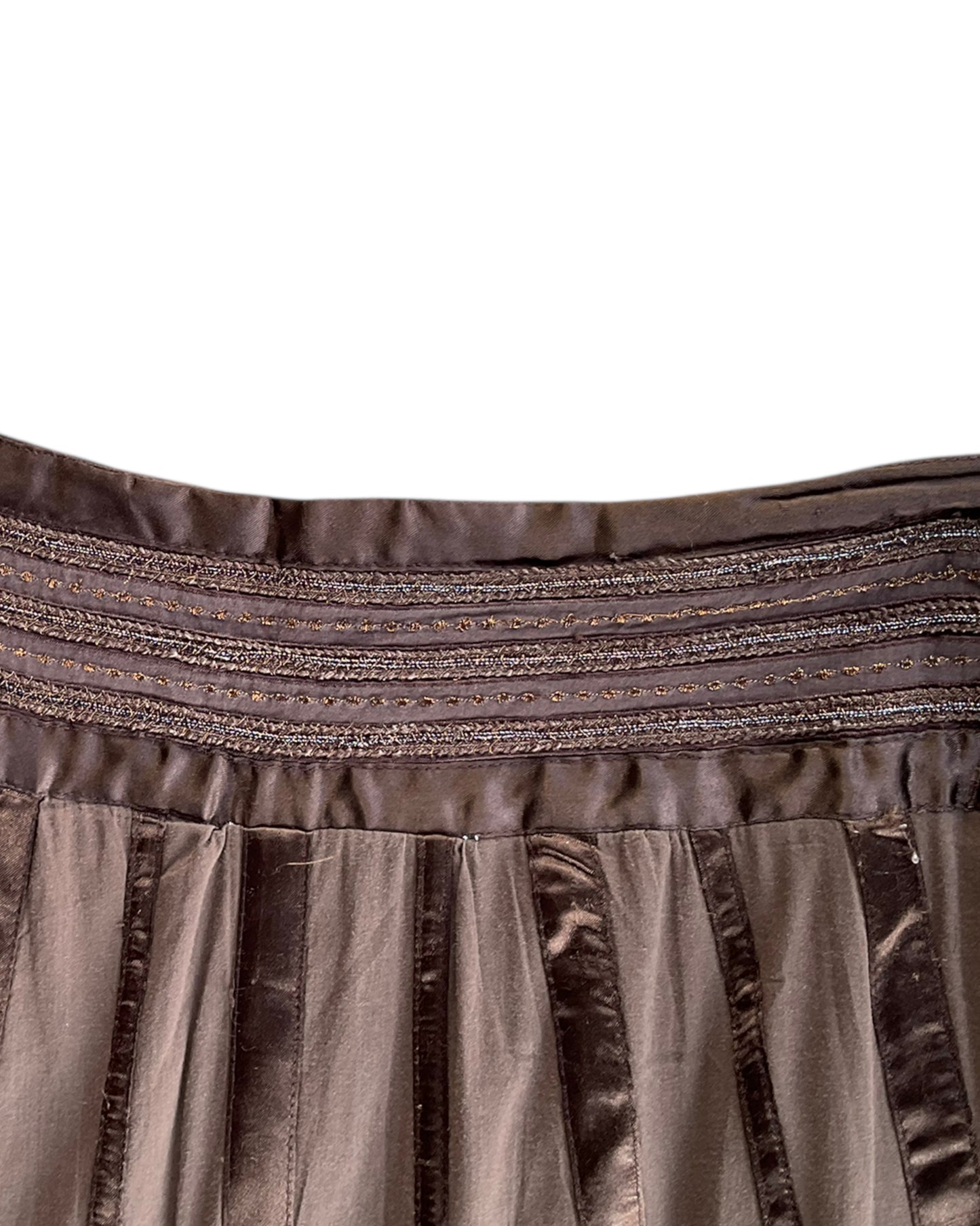 2000S ZARA TRF BROWN SKIRT