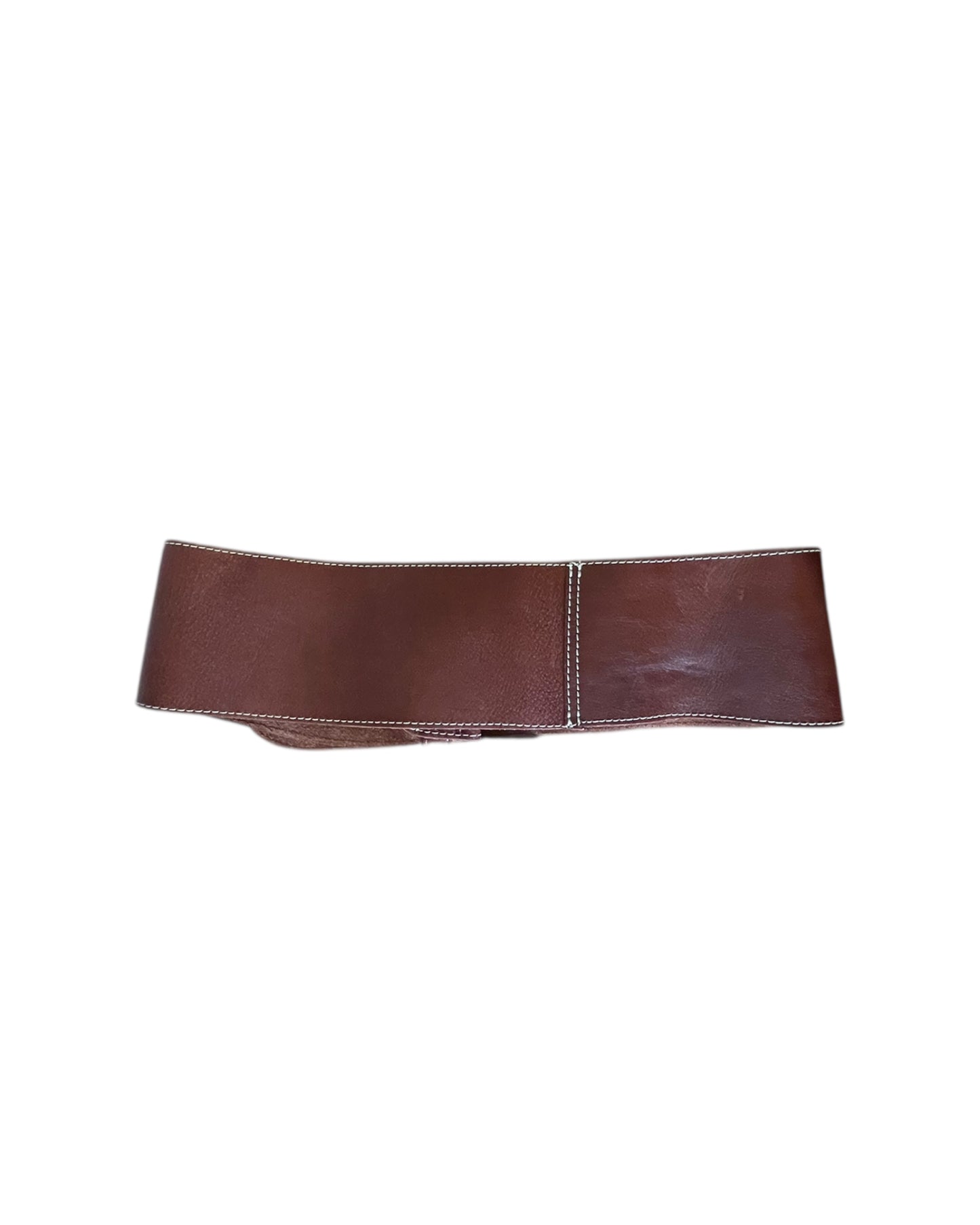2000S LOB BROWN LEATHER BELT
