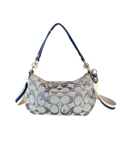 2000S COACH SIGNATURE CANVAS SHOULDER BAG