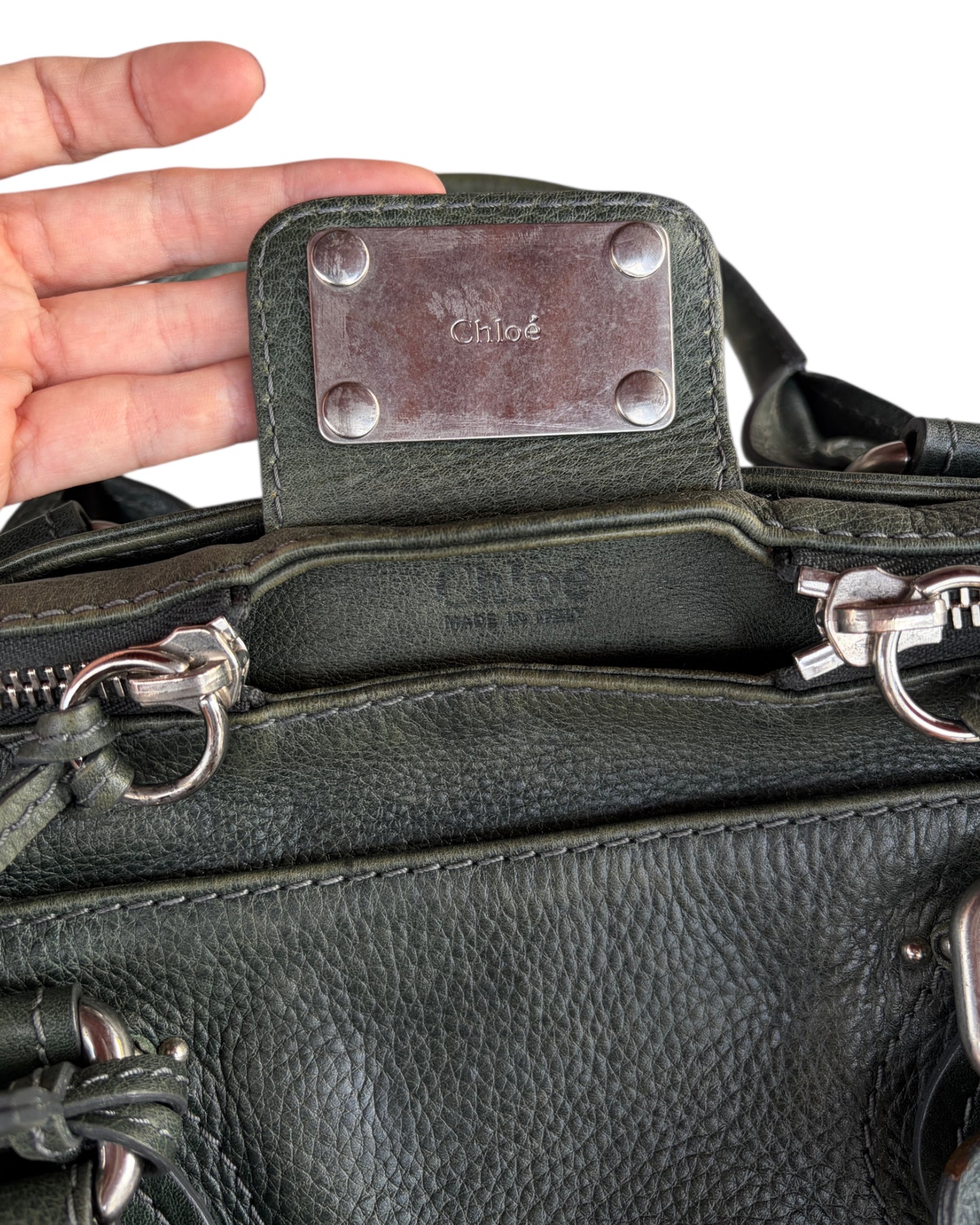 2000S CHLOÉ PADDINGTON LEATHER HANDBAG