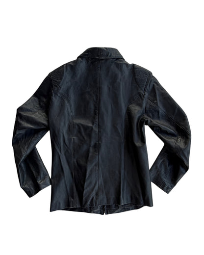 1990S RUBY LEATHER JACKET
