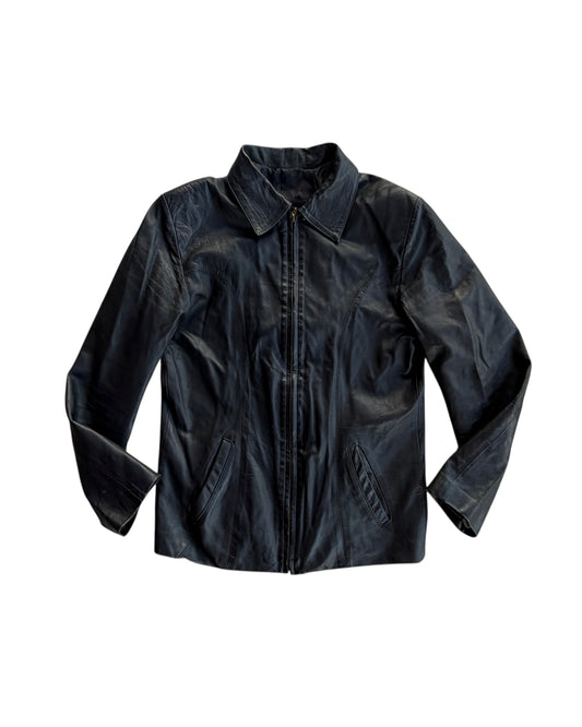 1990S RUBY LEATHER JACKET