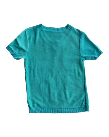 2000S TURQUESA PATCHWORK TOP