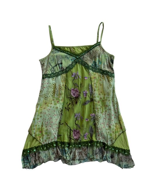 2000´S GREEN FAIRY MINI DRESS