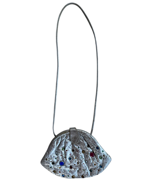 2000´S SILVER BEJEWELED BAG