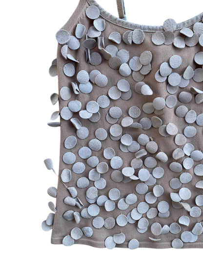 2000´S BEBE LEATHER DOTS TOP