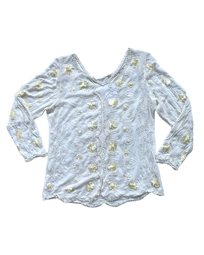 1980S DOLLY'S SEQUINS BLOUSE