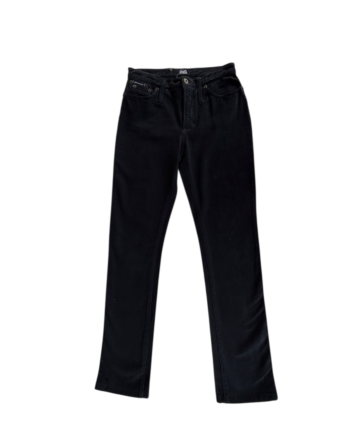 2000S DOLCE GABBANA BLACK JEANS